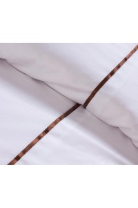 SKBD008 Order hotel bedding Satin teeth inlay four piece set hotel bedding bedding bedding quilt cover hotel linen manufacturer 120cm 150cm 180cm 200cm front view